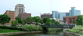 Downtown skyline of Kalamazoo