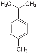 Struktur von p-Cymol