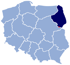 Localização de Drohiczyn na Polónia