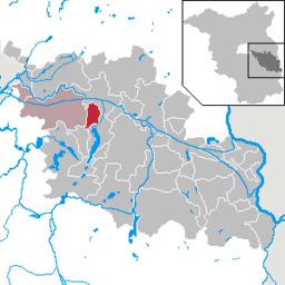 Läget för kommunen Rauen i Landkreis Oder-Spree