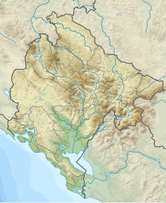 Location map Montenegro