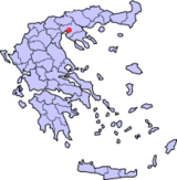 Lokasi Thessaloniki di Yunani