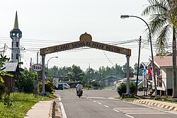 The main gate to Weston town.