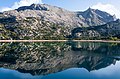 El puig reflectit a l'embassament de Cúber