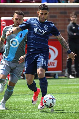 Dwyer in 2017 als speler van Sporting Kansas City