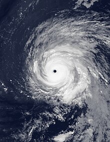 Hurricane Kirk in the open ocean on October 4, 2024