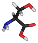 3D structure of L-serine