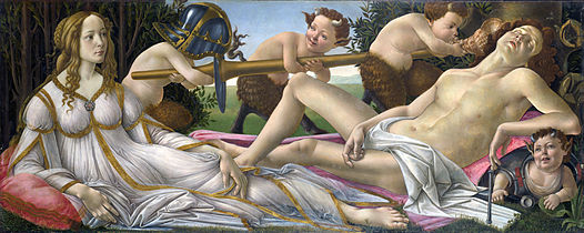 Sandro Botticelli - Venus og Mars (1485)