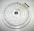 Circular slide rule