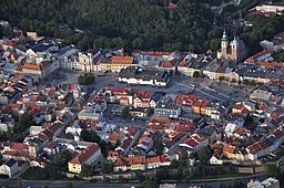 Letecký pohled na Masarykovo náměstí