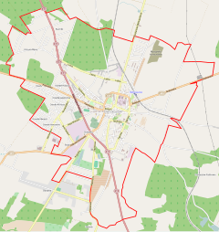 Localização de Ostrzeszów na Polónia