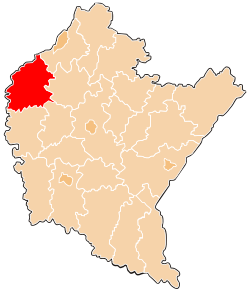 Location within the voivodeship