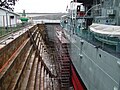 South Brisbane dry dock with HMAS Diamantina