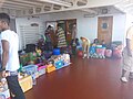 Passenger selling various foods during KM Dorolonda sailing from Sorong to Ternate. Things like this still happens when the ships visit small harbor with lack of security enforcement.