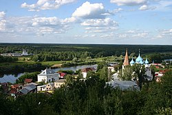 Pohled na město s řekou Kljazmou