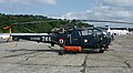 Une Alouette III de l'escadrille 22S sur le tarmac de la BAN Lanvéoc.