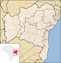 Localização de Itajuípe na Bahia