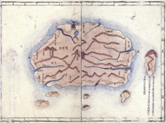 『大東輿地図』(1861)：鬱陵島と[[于山島]