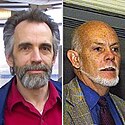 K. Eric Drexler (left) and Richard E. Smalley (right)