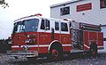 Fire engine belonging to a rural/suburban volunteer fire department in the U.S.