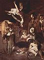 Caravaggio, Geboorte van Christus met de heiligen Franciscus en Laurentius van Rome. In 1969 gestolen uit het Oratorio di San Lorenzo, Palermo.