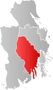 Poziția localității Sandefjord