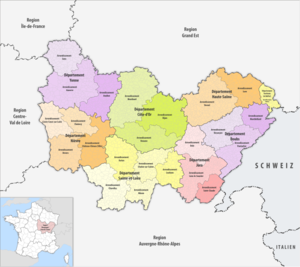 Arrondissements li herêma Bourgogne-Franche-Comté