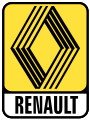 Renault diamond with a 3D effect, by Victor Vasarely (1972–1981)