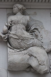 Selene riding horseback, Pergamon Altar