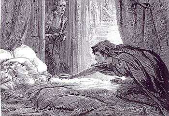 Carmilla, Illustration von D.H. Friston in der Zeitschrift The Dark Blue