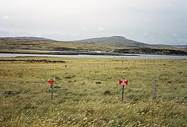 Los campos minados fueron vallados