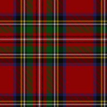 The Royal Stewart tartan