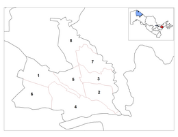 Distretto di Syrdarya – Localizzazione