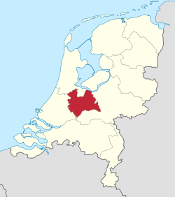 Location of Utrecht in the Netherlands