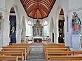 Église paroissiale de Bannalec : vue intérieure d'ensemble.