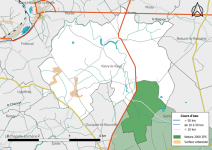 Une partie sud du territoire communal est incluse dans le site Natura 2000 la « Petite Beauce »[Note 3].