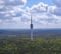 Der Fernmeldeturm von Norden aus gesehen