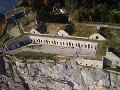 Le fort depuis un avion.