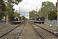 Southbound view of the station platforms, May 2014