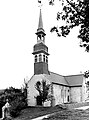 Montertelot ː église paroissiale Saint-Laur vers 1925 (carte postale).