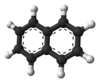 Ball-and-stick model of naphthalene