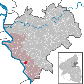 Poziția ortsgemeinde Patersberg pe harta districtului Rhein-Lahn-Kreis