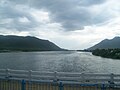 Sungai Kaveri terlihat dari State Highway 20, dekat Bendungan Mettur, Tamil Nadu