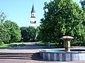 Blick auf den Kirchplatz