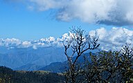 從桑達克普峰（英语：Sandakphu）遠眺干城章嘉峰。