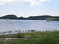 A view of the Medvedia hora peninsula of Zemplínska Šírava from the Kamenec recreational area in Klokočov