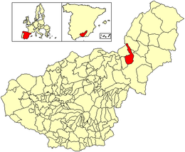 Zújar – Mappa