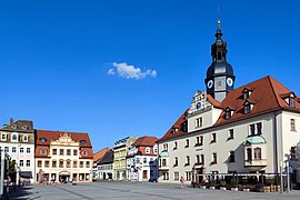 Borna Town Hall with Market Place