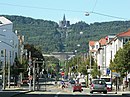 Bergpark Wilhelmshöhe, visto desde el centro de Kassel