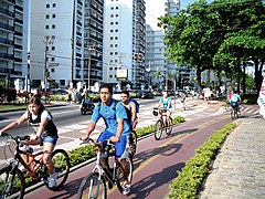 Radweg in Santos